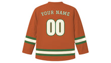 Load image into Gallery viewer, Charlotte Original Hockey Jersey in Piedmont Clay, back view with your name and number