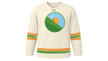 Load image into Gallery viewer, Cheese Rolling Festival Original Hockey Jersey in Cream, front view – custom name and number