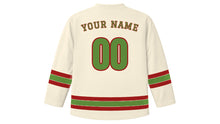 Load image into Gallery viewer, Chengdu Original Hockey Jersey in Cream, back view with your name and number