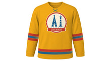Load image into Gallery viewer, Chennai Original Hockey Jersey in Marigold, front view – custom name and number
