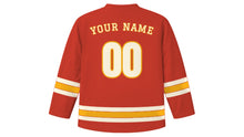 Load image into Gallery viewer, Chennai Original Hockey Jersey in Temple Red, back view with your name and number