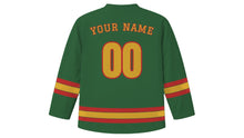 Load image into Gallery viewer, Chiang Mai Original Hockey Jersey in Jungle Green, back view with your name and number