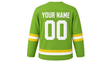 Load image into Gallery viewer, Children's Day Original Hockey Jersey in Green, back view with your name and number