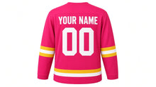 Load image into Gallery viewer, Children's Day Original Hockey Jersey in Pink, back view with your name and number