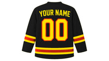 Load image into Gallery viewer, China Original Hockey Jersey in Black, back view with your name and number