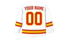 Load image into Gallery viewer, China Original Hockey Jersey in White, back view with your name and number