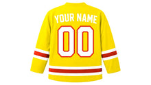 Load image into Gallery viewer, China Original Hockey Jersey in Yellow, back view with your name and number