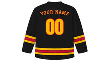 Load image into Gallery viewer, Chinese National Day Original Hockey Jersey in Black, back view with your name and number