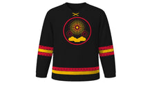 Load image into Gallery viewer, Chinese National Day Original Hockey Jersey in Black, front view – custom name and number