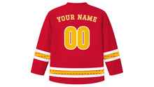 Load image into Gallery viewer, Chinese National Day Original Hockey Jersey in Red, back view with your name and number