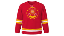 Load image into Gallery viewer, Chinese National Day Original Hockey Jersey in Red, front view – custom name and number