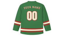 Load image into Gallery viewer, Christchurch Original Hockey Jersey in Garden Green, back view with your name and number