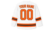 Load image into Gallery viewer, Chuseok Original Hockey Jersey in White, back view with your name and number