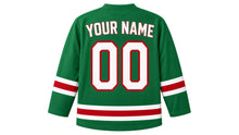 Load image into Gallery viewer, Cinco de Mayo Original Hockey Jersey in Green, back view with your name and number