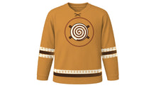 Load image into Gallery viewer, Cinnamon Roll Day Original Hockey Jersey in Caramel, front view – custom name and number