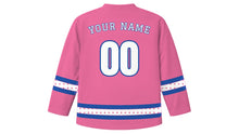 Load image into Gallery viewer, Círio de Nazaré Original Hockey Jersey in Flower Pink, back view with your name and number