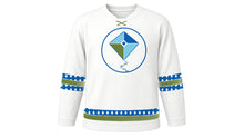 Load image into Gallery viewer, Clean Monday Original Hockey Jersey in Lenten White, front view – custom name and number