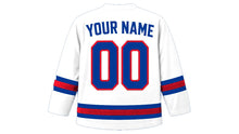 Load image into Gallery viewer, Colombia Original Hockey Jersey in White, back view with your name and number