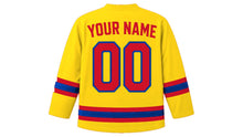 Load image into Gallery viewer, Colombia Original Hockey Jersey in Yellow, back view with your name and number