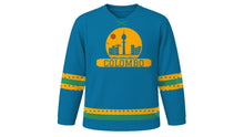 Load image into Gallery viewer, Colombo Original Hockey Jersey in Ocean Blue, front view – custom name and number