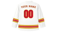 Load image into Gallery viewer, Coming of Age Day Original Hockey Jersey in Snow White, back view with your name and number