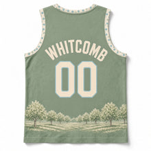 Load image into Gallery viewer, Connecticut Robin Orchard Original Basketball Jersey in Orchard Green, back view with your name and number