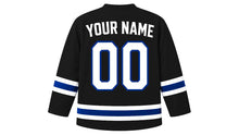 Load image into Gallery viewer, Costa Rica Original Hockey Jersey in Black, back view with your name and number