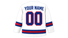 Load image into Gallery viewer, Costa Rica Original Hockey Jersey in White, back view with your name and number