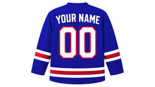 Load image into Gallery viewer, Croatia Original Hockey Jersey in Blue, back view with your name and number