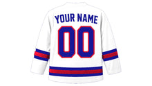 Load image into Gallery viewer, Croatia Original Hockey Jersey in White, back view with your name and number