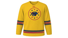 Load image into Gallery viewer, Culture Day Original Hockey Jersey in Chrysanthemum Yellow, front view – custom name and number