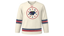 Load image into Gallery viewer, Culture Day Original Hockey Jersey in Ivory, front view – custom name and number