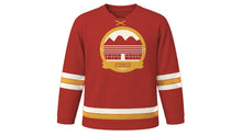 Load image into Gallery viewer, Cusco Original Hockey Jersey in Andean Red, front view – custom name and number