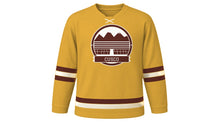 Load image into Gallery viewer, Cusco Original Hockey Jersey in Highland Gold, front view – custom name and number