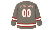 Load image into Gallery viewer, Cusco Original Hockey Jersey in Inca Stone Gray, back view with your name and number