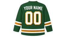 Load image into Gallery viewer, Cyprus Original Hockey Jersey in Forest Green, back view with your name and number