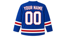 Load image into Gallery viewer, Czech Republic Original Hockey Jersey in Blue, back view with your name and number