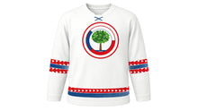 Load image into Gallery viewer, Czech Independence Day Original Hockey Jersey in White, front view – custom name and number