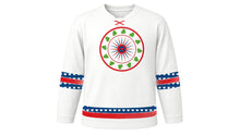 Load image into Gallery viewer, Czech Statehood Day Original Hockey Jersey in White, front view – custom name and number