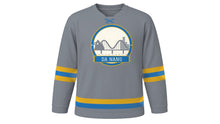 Load image into Gallery viewer, Da Nang Original Hockey Jersey in Marble Grey, front view – custom name and number