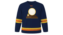 Load image into Gallery viewer, Daeboreum Original Hockey Jersey in Night Navy, front view – custom name and number