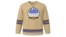 Load image into Gallery viewer, Dallas Original Hockey Jersey in Prairie Tan, front view – custom name and number