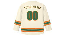 Load image into Gallery viewer, Darwin Original Hockey Jersey in Frangipani Cream, back view with your name and number