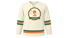 Load image into Gallery viewer, Darwin Original Hockey Jersey in Frangipani Cream, front view – custom name and number