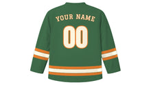 Load image into Gallery viewer, Darwin Original Hockey Jersey in Mangrove Green, back view with your name and number