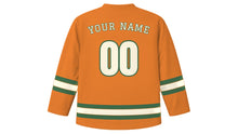 Load image into Gallery viewer, Darwin Original Hockey Jersey in Top End Sunset, back view with your name and number