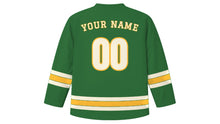 Load image into Gallery viewer, Davao Original Hockey Jersey in Rainforest Green, back view with your name and number