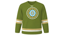 Load image into Gallery viewer, Day of Arafah Original Hockey Jersey in Olive Green, front view – custom name and number