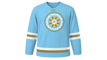 Load image into Gallery viewer, Day of Arafah Original Hockey Jersey in Sky Blue, front view – custom name and number