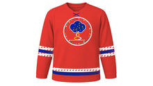 Load image into Gallery viewer, Day of Reconciliation Original Hockey Jersey in Chilli Red, front view – custom name and number